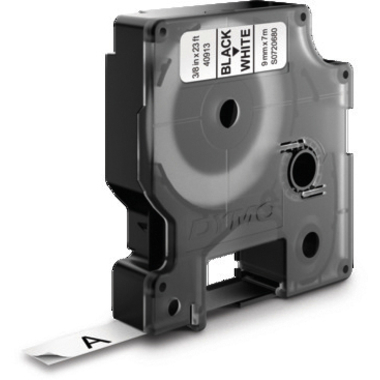 DYMO Schriftband D1 schwarz/weiss S0720680 9mm/7m