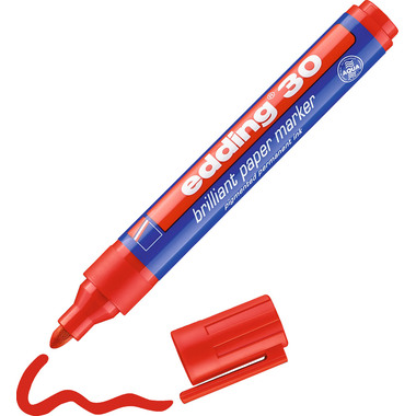 EDDING Marqueur permanent 30 30-2 rouge