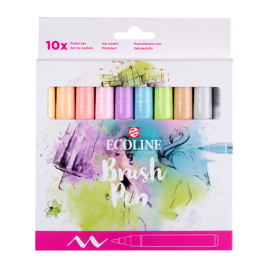 TALENS Ecoline Brush Pen Set 11509811 ass. Pastel 10 pcs.