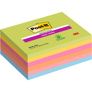 POST-IT Super Sticky Meeting 203x152mm 8645-6SS-EU 6x45 Blatt