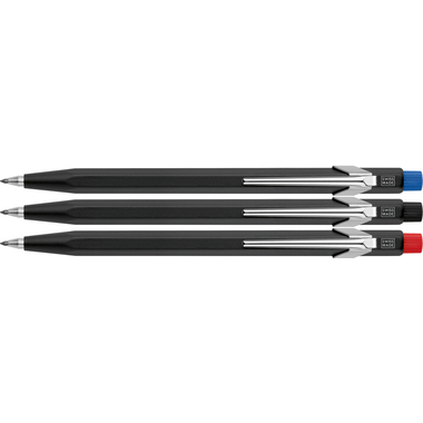 CARAN D'ACHE Druckbleistift Fixpencil 3mm 3.288 schwarz, Knopf ass.