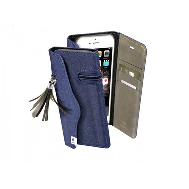 Coque en denim en jean de style livre pour iPhone 6/6S