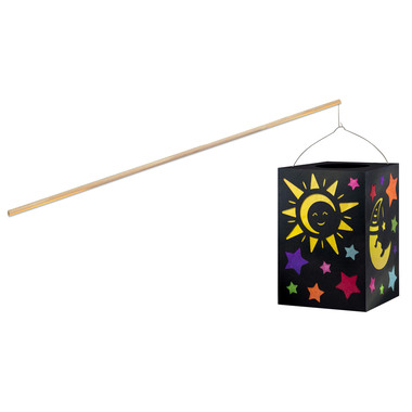 URSUS Laternenbastelset 14x20cm 2370099 Sonne, Mond & Sterne