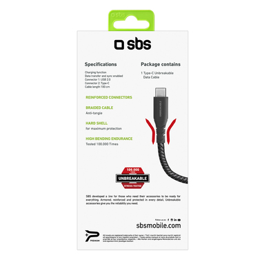 Ultra-resistant USB - Type-C data and charging cable