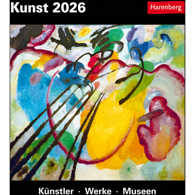 HARENBERG Abreisskalender 2026 2105300+26 Kunst DE 15.4x16.5cm