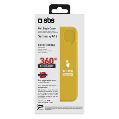 Coque 360° transparente pour Samsung Galaxy A12