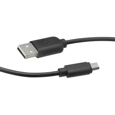 Micro-USB power and data Easycell cable, polybag package, 1m lenght, black color