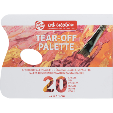 TALENS Farbpalette 18x24cm 9067001M abreissbar 20 Blatt