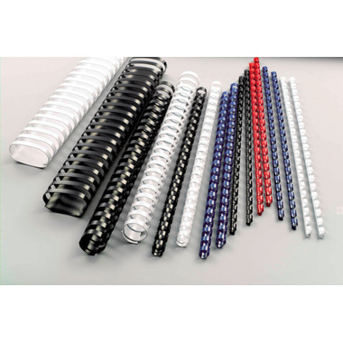 GBC Baguettes de reliure 8mm A4 4028234 bleu, 21 anneaux 100 pcs.
