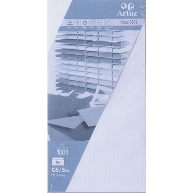 ARTOZ Enveloppes 1001 C6/5 107294182 100g, blanc fleur 5 pcs.