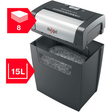 REXEL Aktenvernichter Momentum 2104570EU X308, P-3, 15lt