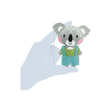 Avenue Mandarine Kits de bricolage Mini doudou Couz'In Riley le koala