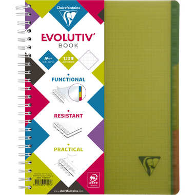 CLAIREFONTAINE LINICOLOR Quaderno A4+ 329155 5mm 120 fogli