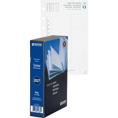 SUCCES Agenda Senior 2027 845002000027U 1T/1S Ersatz kompl. 9.5x15cm