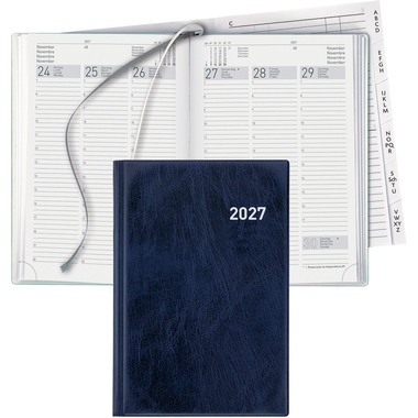 BIELLA Geschäftsagenda Terminia 2027 817535050027U 1W/2S blau ML 14.5x20.5cm