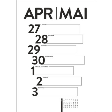 HARENBERG Agenda hebdomadaire 2026 3310208+26 Design 25x35.5cm