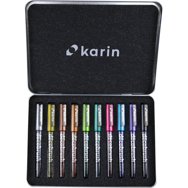 KARIN Deco Brush Metallic 28Z1 Metal Box 10 pezzi