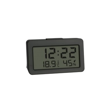 TFA Dostmann Digital Alarm Clock Mini Black