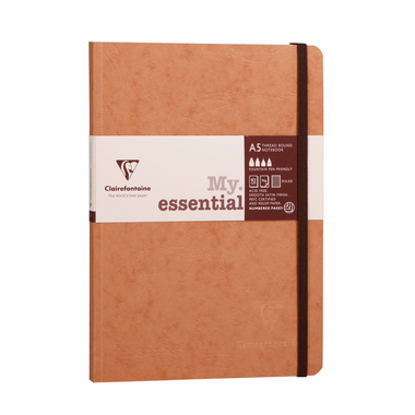 CLAIREFONTAINE AgeBag MyEss A5 79346C Notizbuch liniert braun 96 Bl