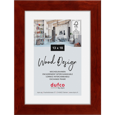 DUFCO Holz-Bilderrahmen 13x18cm 1610.80095 Toronto mahagoni