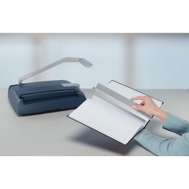 LEITZ Ent-Binder für impressBIND 140 74480000 silber/blau 50x7x340mm