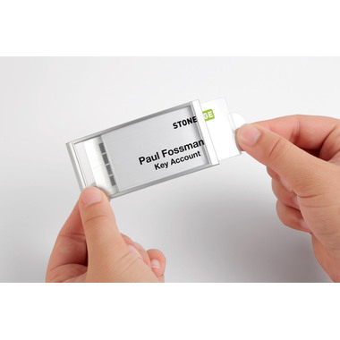 DURABLE Namensschild CLASSIC 75x34mm 854223 10 Stück mit Magnet