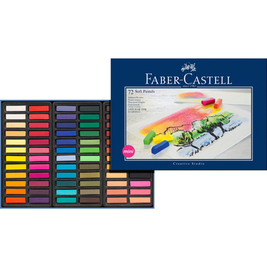 FABER-CASTELL Softpastellkreiden Mini 128272 72er Kartonetui