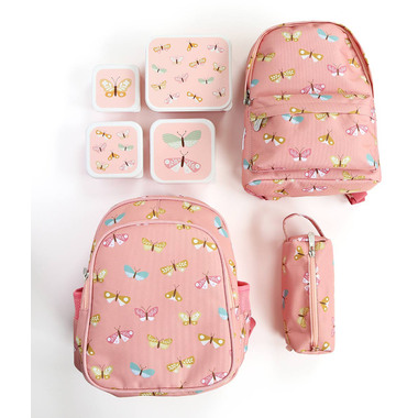 ALLC Lunch & Snackbox Set SBSEBU42 Butterflies
