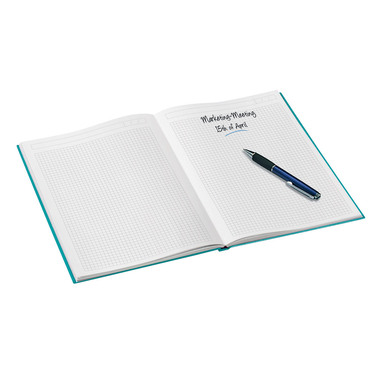 LEITZ Carnet WOW A4 46261051 quadrillé, 90g bleu glacier