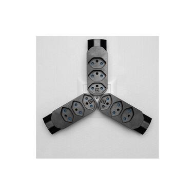 STEFFEN Manta Mehrfachadapter 4xT13 (1x unten) drehbar 4