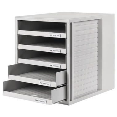 HAN Cassettiera set di armadi 1401-11 grigio 5 scomparti