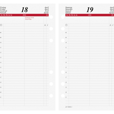 RIDOIDE Timing 2 calendrier jour. 2026 7066900006.26 1J/1P ML 9.3x17.2cm