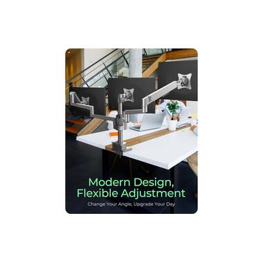 ICY BOX Tischhalterung bis 7 kg – Silber