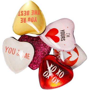 I AM CREATIVE Calamita Cuore Let`s Organize 4035.5 Vetro, 0.9x3.3x3.2cm 6 pezzi