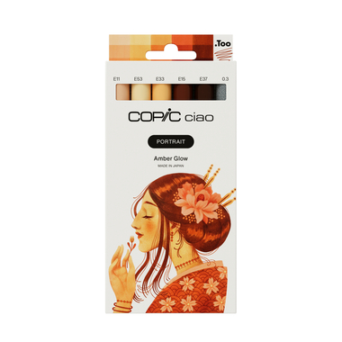COPIC Marker Ciao Portrait Set 22075584 Amber Glow 6 Stück