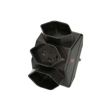 Max Hauri power strip 3 x T13, black