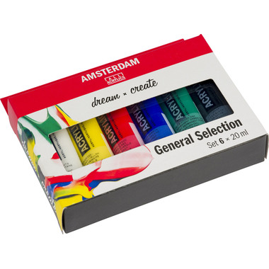 AMSTERDAM Standard Series Acryl Set 17820406 6x20ml