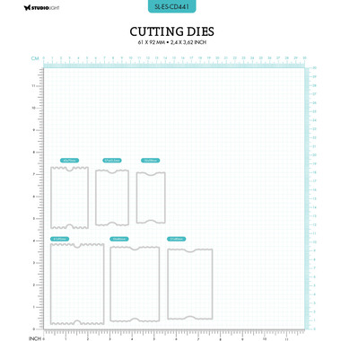SIZZIX Fustella tagl. 6.1x9.2x0.1cm CD441 Biglietto 6 pz.