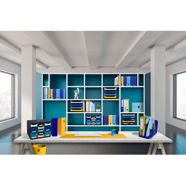 EXACOMPTA Corb. à courrier BeeBlue A4+ 113209D Combo Midi, bleu clair