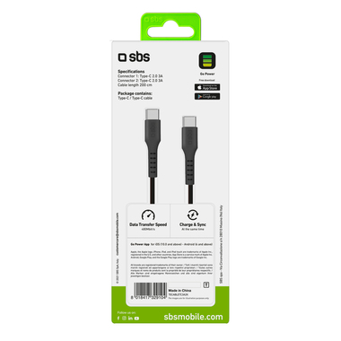 Cable with 2 Type-C sockets | SBS