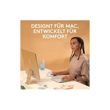Logitech Ergonomische Maus Lift for Mac off-white