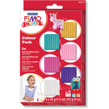 FIMO Set modellazione Kids 6x42g 803202 Girlie