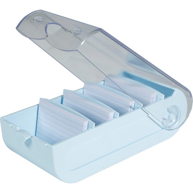 EXACOMPTA Karteikartenbox Bunny A7 5346223D pastellblau 13.2x8.5x25cm