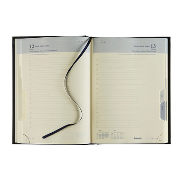 BREPOLS Agenda Euro Lima 2026 0.224.1256 1T/1S schwarz 14.8x21cm