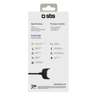 Orologio fitness Beat Lux Watch HR di SBS