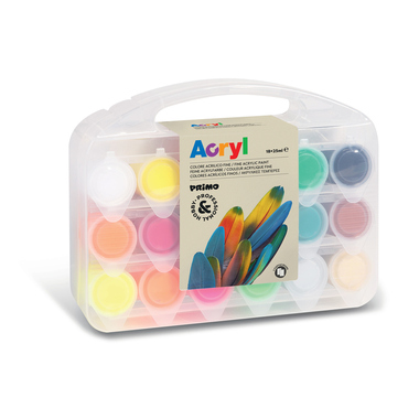 PRIMO Acryl colour 25ml 004095 ass. 18 pezzi