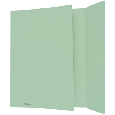BIELLA Einlagemappe m. Klappe A4 25040130U grün 240g/m2 50 Stück