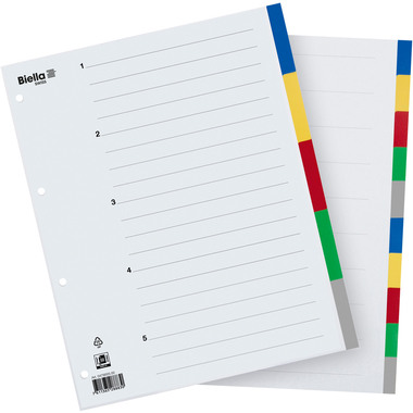 BIELLA Register PP A4+ 47901000U farbig 10-teilig