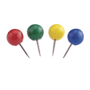 MAGNETOPLAN Aghi per bacheche 111165102 giallo , 6x17mm 100 pezzi