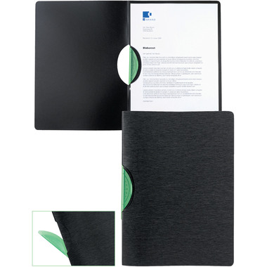 KOLMA Dossier à pince LineaVerde A4 11.141.01 noir, PP, Sand, recycling